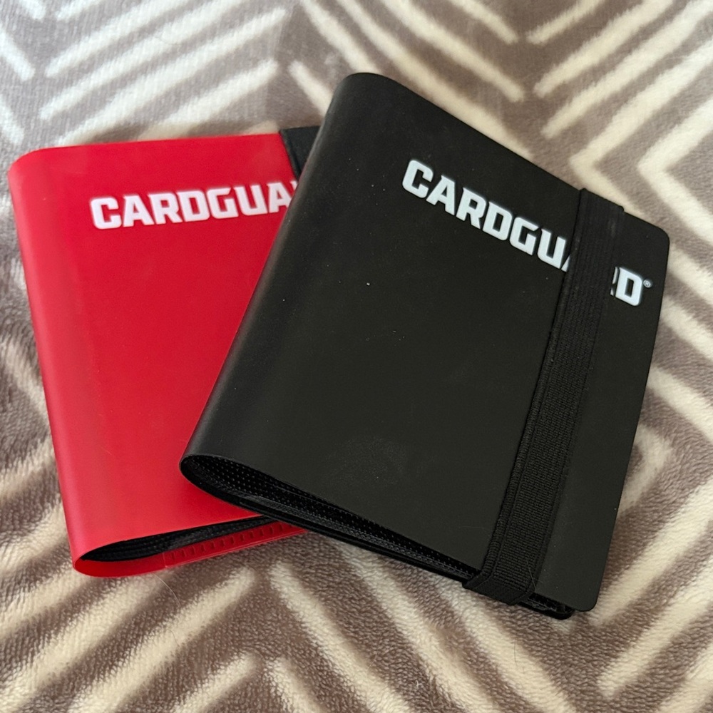 Mini CARDGUARD Playing Card Holder - Black & Red